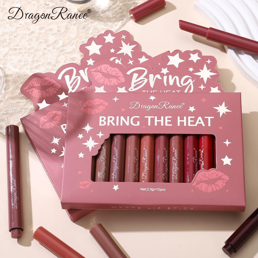 12 Colors Dewy Melting Lipstick High-Shine Glow & Wet Look Glossy Finish Lip Color, Vivid Color Gloss Lip Makeup,Lip Stain for Women
